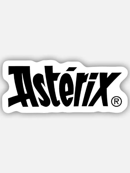 Asterix & Obelix - Asterix Logo - Sticker taille S (10 x 10 cm) - blanc mat