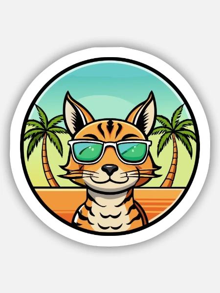  - Sticker size S (10 x 10 cm) - white matte