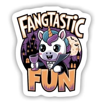 Fangtastischer Spaß - Sticker Größe S (10 x 10 cm) - Mattweiß - Vorne