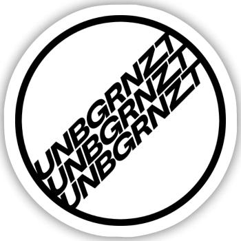 UNBGRNZT 2025 - Sticker size S (10 x 10 cm) - white matte - Front