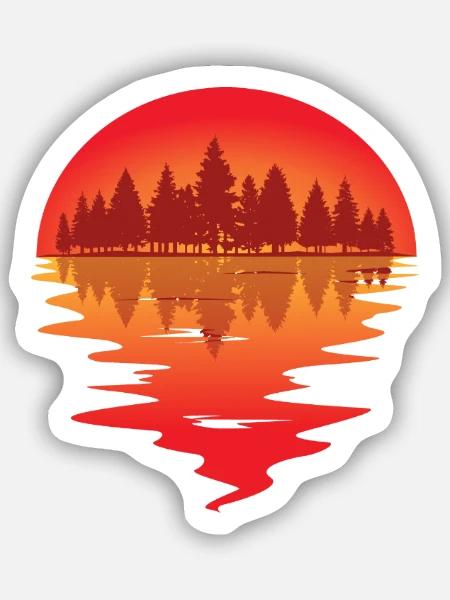 - Sticker size S (10 x 10 cm) - white matte