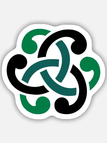 Keltischer Knoten vector - Sticker Größe S (10 x 10 cm) - Mattweiß