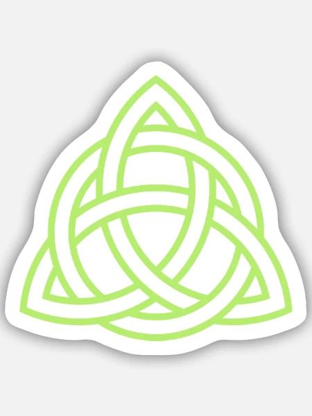 Triskolion Triskele - Sticker Größe S (10 x 10 cm) - Mattweiß