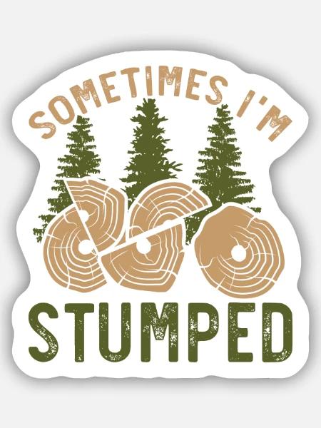 Manchmal bin ich ratlos Arboriculture Arborist - Sticker Größe S (10 x 10 cm) - Mattweiß