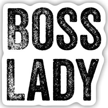 lustiger Chef-Spruch - Sticker Größe S (10 x 10 cm) - Mattweiß - Vorne