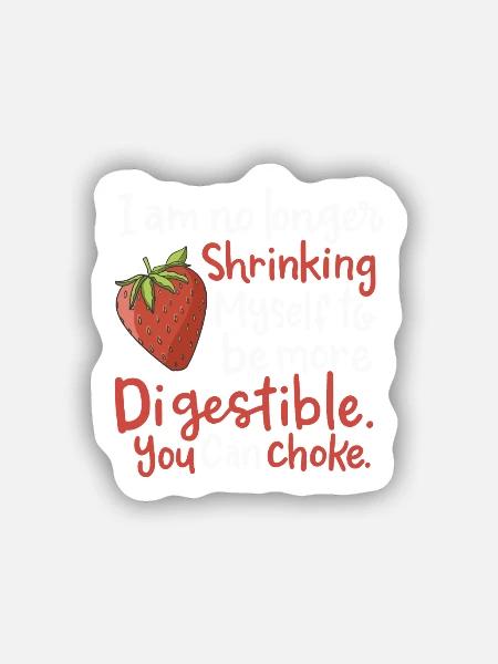 Gärtner Erdbeere Sprüche - Sticker Größe S (10 x 10 cm) - Mattweiß