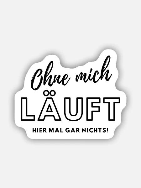 Chef Chefin Manager Geschenk schenken Geschenkidee - Sticker Größe S (10 x 10 cm) - Mattweiß