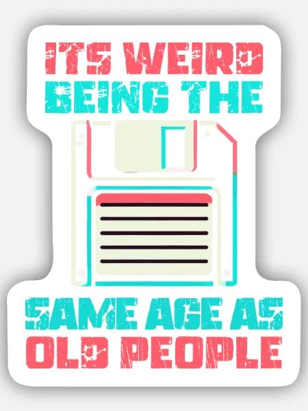 Jahrgang | Klassisch | Klassisch | Alt - Sticker Größe S (10 x 10 cm) - Mattweiß