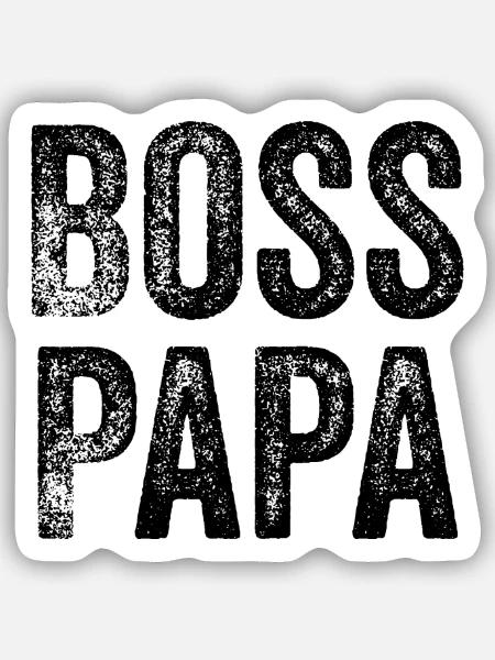 lustiger Chef-Spruch - Sticker Größe S (10 x 10 cm) - Mattweiß