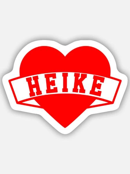 Heike Herzen - Sticker Größe S (10 x 10 cm) - Mattweiß