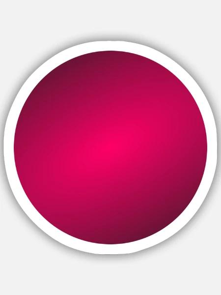 Kreis Farbig - Sticker Größe S (10 x 10 cm) - Mattweiß