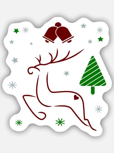 Advent - Sticker Größe S (10 x 10 cm) - Mattweiß