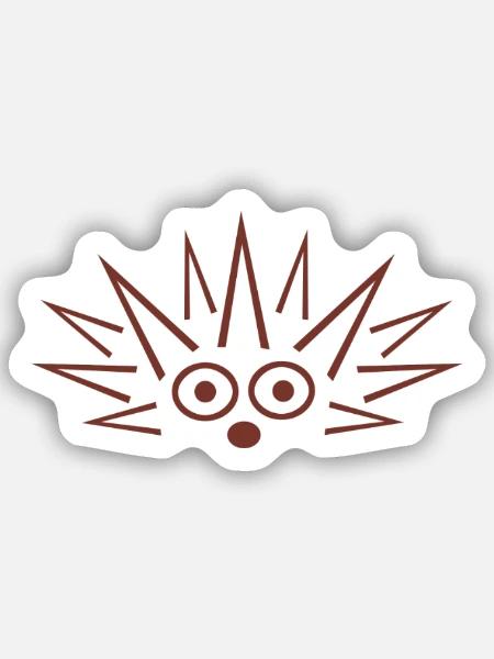 igelchen - Sticker Größe S (10 x 10 cm) - Mattweiß