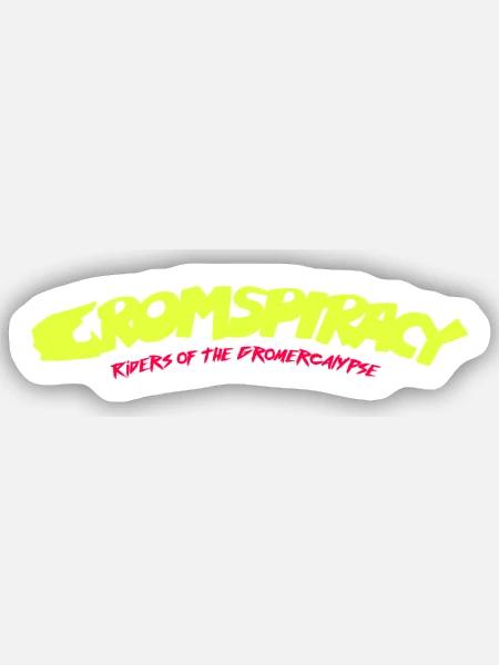Gromspiracy - Riders of the Gromercalypse - Sticker Größe S (10 x 10 cm) - Mattweiß