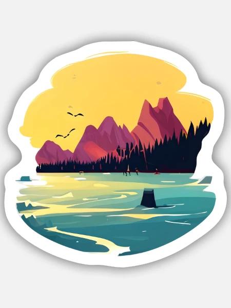 Germany nature 2 - Sticker Größe S (10 x 10 cm) - Mattweiß