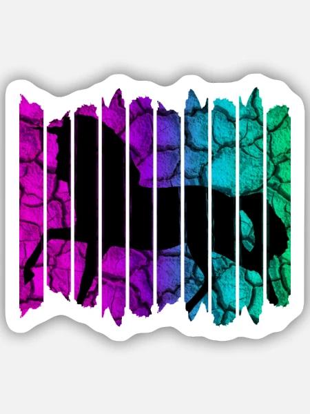 Pferd - Sticker Größe S (10 x 10 cm) - Mattweiß