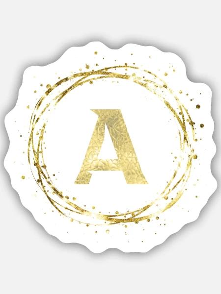 A - Sticker Größe S (10 x 10 cm) - Mattweiß