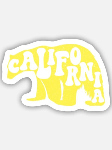 California Bear USA Staat Amerika kalifornisch - Sticker Größe S (10 x 10 cm) - Mattweiß