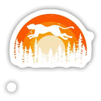 Gepardenflüsterer Wildtier Tierpfleger - Sticker Größe S (10 x 10 cm) - Mattweiß - Vorne