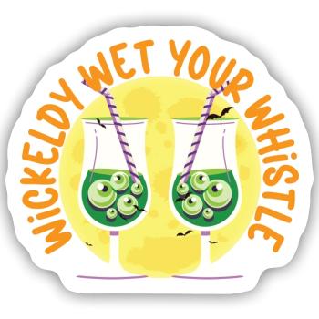 Feuchte deine Pfeife an - Sticker Größe S (10 x 10 cm) - Mattweiß - Vorne