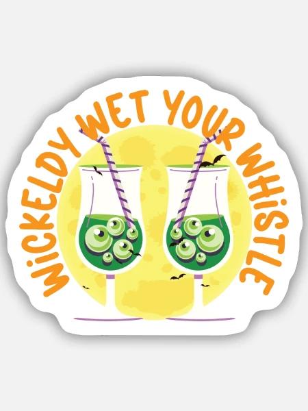 Feuchte deine Pfeife an - Sticker Größe S (10 x 10 cm) - Mattweiß