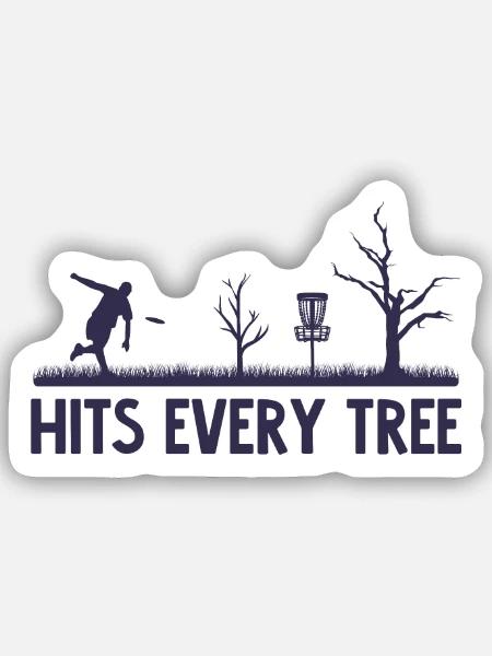 Disc Golf Spieler Grafik Discgolfer Discgolf - Sticker Größe S (10 x 10 cm) - Mattweiß