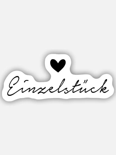 Einzelstück - Sticker Größe S (10 x 10 cm) - Mattweiß