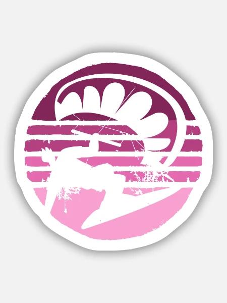 Ich kann nicht ich habe Kite Geschenk Humor - Sticker Größe S (10 x 10 cm) - Mattweiß