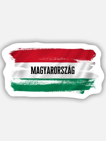 Magyarország - Ungarn Flagge - Sticker Größe S (10 x 10 cm) - Mattweiß
