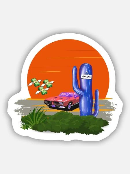 Good Vibes - Sticker Größe S (10 x 10 cm) - Mattweiß