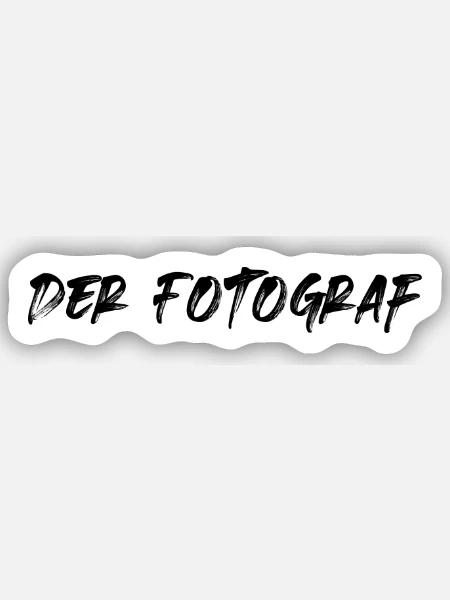 Der Fotograf - Sticker Größe S (10 x 10 cm) - Mattweiß