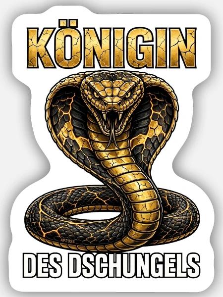 11% Kobra  - Sticker Größe S (10 x 10 cm) - Mattweiß