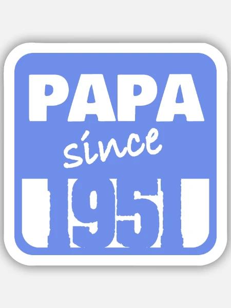 Vater 1951 - Sticker Größe S (10 x 10 cm) - Mattweiß