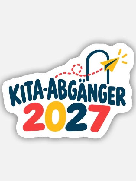 Kita-Abgänger 2027 - Sticker Größe S (10 x 10 cm) - Mattweiß