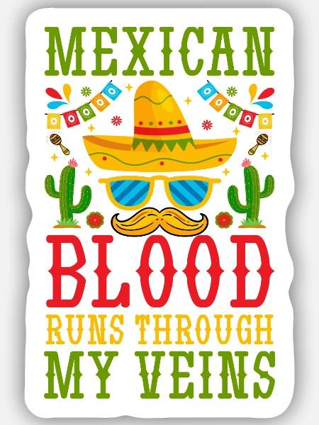 Mexican Mexico - Sticker Größe S (10 x 10 cm) - Mattweiß