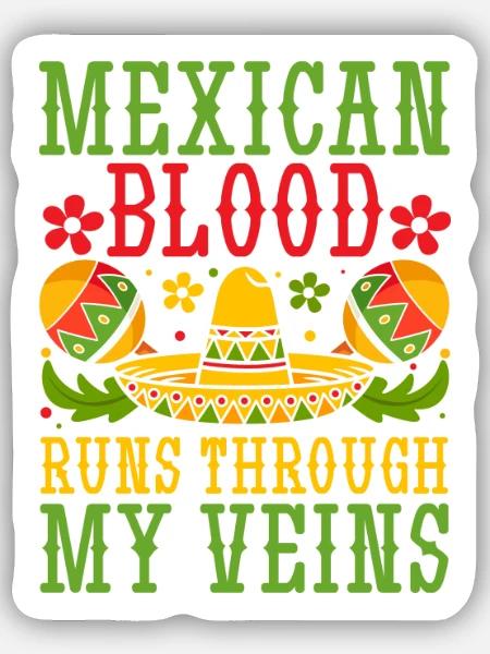 Mexican Mexico - Sticker Größe S (10 x 10 cm) - Mattweiß