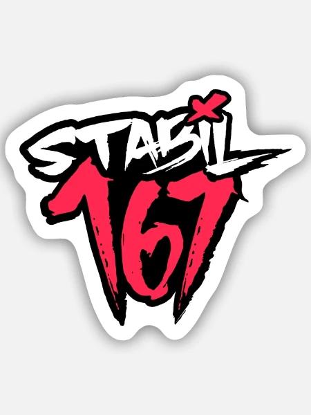 STABIL - X 161 - Sticker Größe S (10 x 10 cm) - Mattweiß