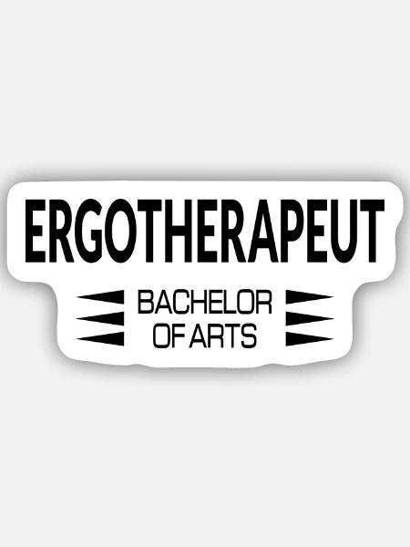 Ergotherapeut Bachelor of Arts - Sticker Größe S (10 x 10 cm) - Mattweiß