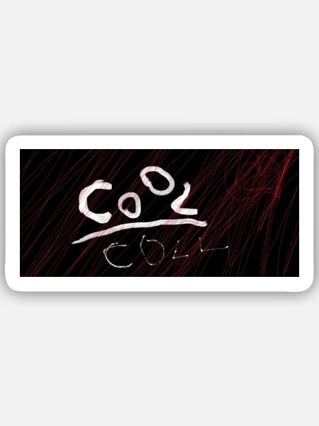 COOL. Emissionen und Nebel - Sticker Größe S (10 x 10 cm) - Mattweiß