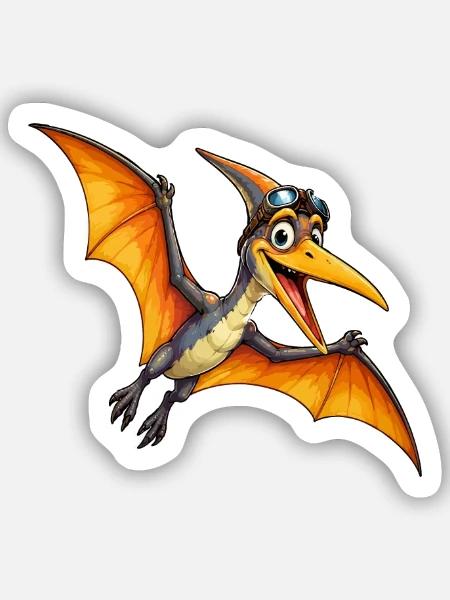 Dino mit Kopfhörer Sonnenbrille - Sticker Größe S (10 x 10 cm) - Mattweiß