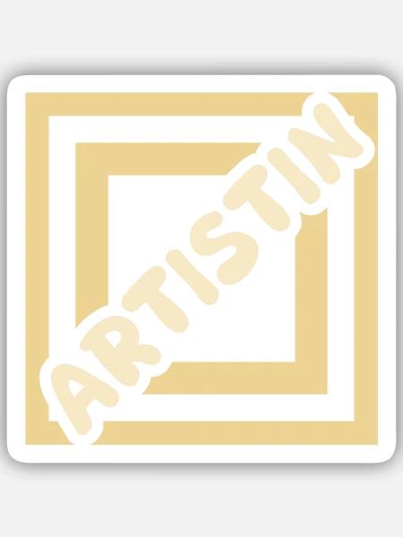 Geschenk für Artistin - Sticker Größe S (10 x 10 cm) - Mattweiß