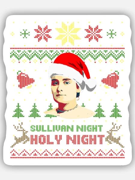 Anne Sullivan Sullivan Heilige Nacht - Sticker Größe S (10 x 10 cm) - Mattweiß