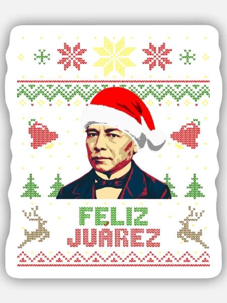 Feliz Juárez - Sticker Größe S (10 x 10 cm) - Mattweiß