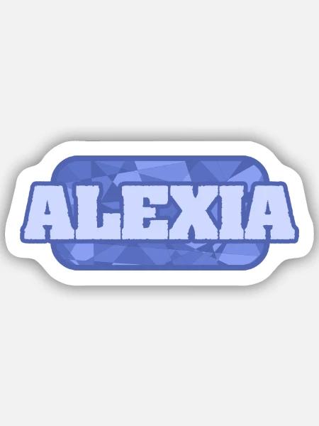 Geschenkidee Alexia - Sticker Größe S (10 x 10 cm) - Mattweiß