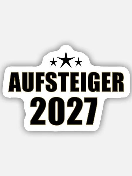 Aufsteiger 2027 - Sticker Größe S (10 x 10 cm) - Mattweiß