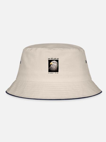 Steinadler - Join the wild side - Fotoprint - Bucket Hat - Natur/Navy
