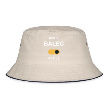 Balec-Modus aktiviert! Humor - Bucket Hat - Natur/Navy - Vorne