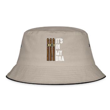 Zigarre - Bucket Hat - Khaki/Schwarz - Vorne