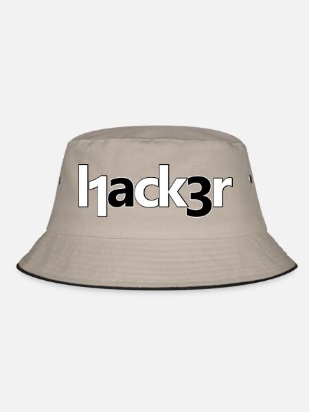 Hacker - Bucket Hat - Khaki/Schwarz