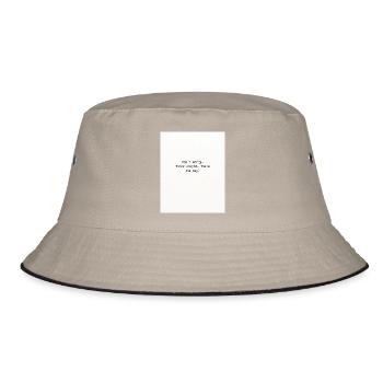 Think stupid - Bucket Hat - Khaki/Schwarz - Vorne